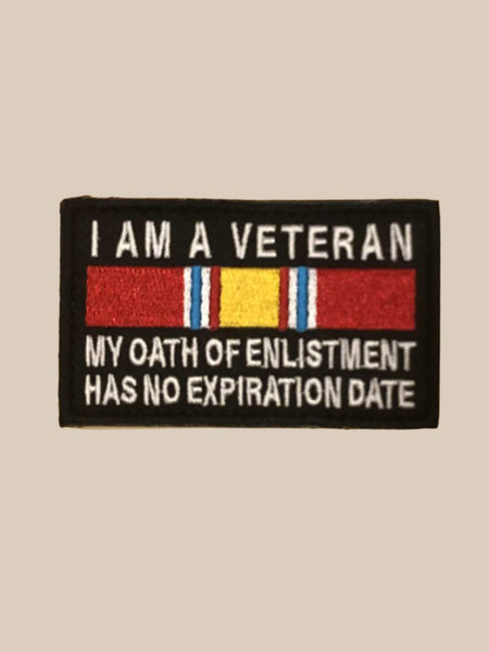 Parche de velcro "Soy un veterano estadounidense"