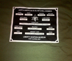 Camiseta de bombardero verde B-25 Mitchell Georgie's Gal OD