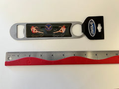 Abridor de botellas con diseño de nariz "Georgie's Gal" del B-25