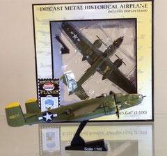 Edición limitada del bombardero B-25 J Mitchell "Georgie's Gal", modelo en fundición a escala 1:100 exclusivo del Museo de Aviación Liberty.