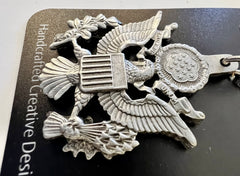 Llavero de peltre con logotipo del escudo en 3D del ejército de los Estados Unidos