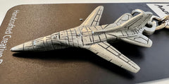 Llavero de peltre con el avión Aardvark F-111 de General Dynamics