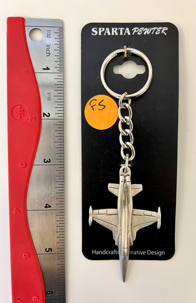 Llavero de peltre con el avión F-5 Tiger de Northrop