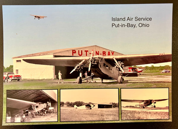 Postal de la bahía de Put-in-Bay, Ohio, de Island Air Service