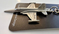 Llavero de peltre con el avión F-5 Tiger de Northrop