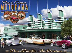 "Rod &amp; Custom Motorama 1961 Pan Pacific" 19 X 25 de Larry Grossman