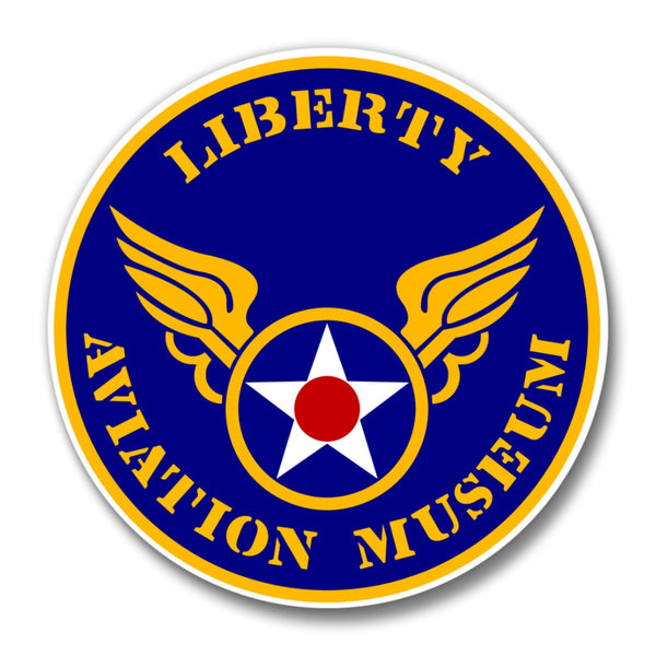 Imán con el logotipo del Museo de Aviación Liberty