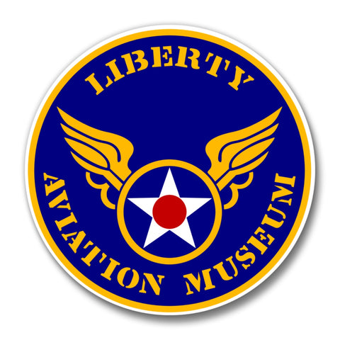 Imán con el logotipo del Museo de Aviación Liberty